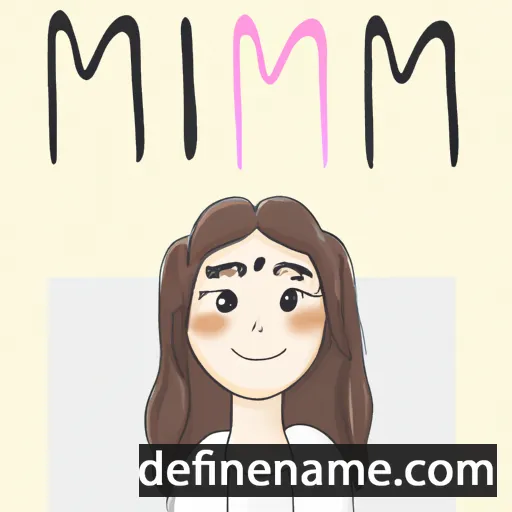 cartoon of the name Mihye