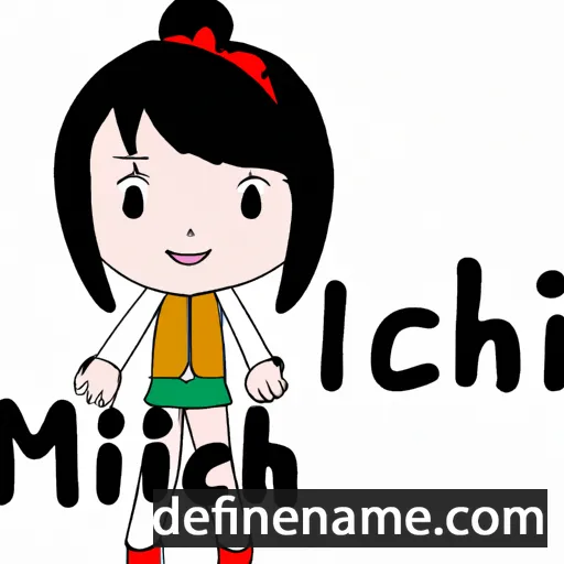 cartoon of the name Miichi