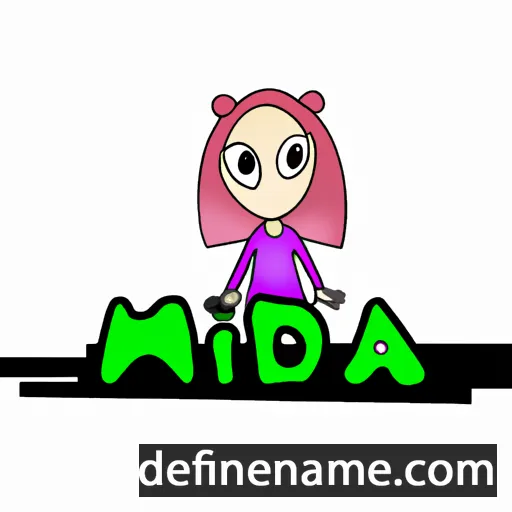 cartoon of the name Miida