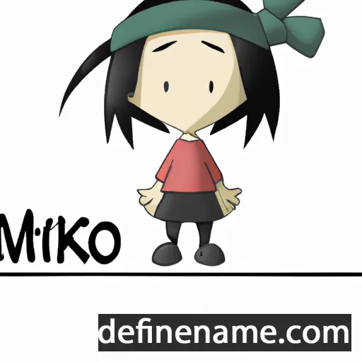 cartoon of the name Miiko