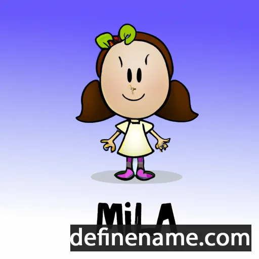 cartoon of the name Miila