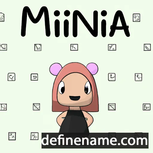 cartoon of the name Miinná