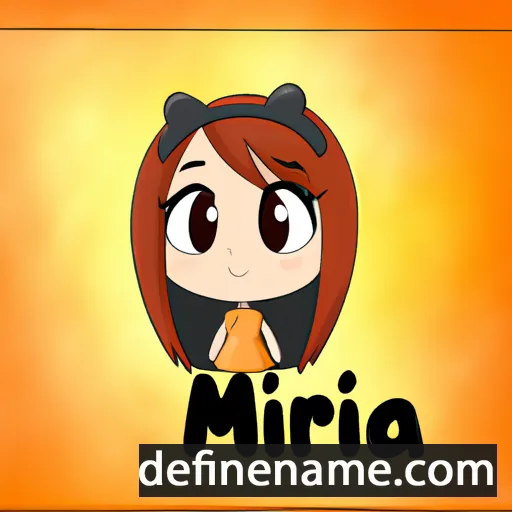 cartoon of the name Miira