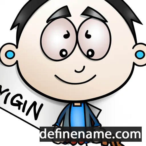 cartoon of the name Mijgan