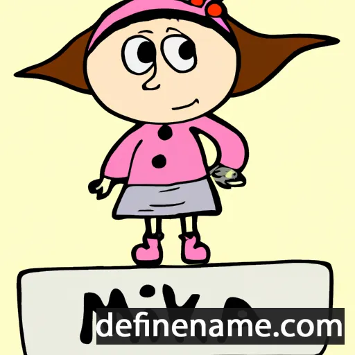 cartoon of the name Mijka