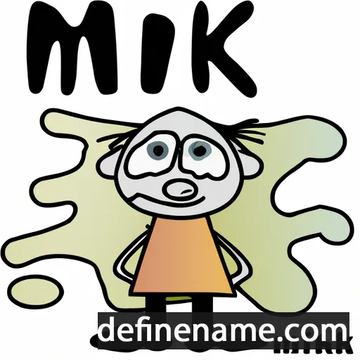 cartoon of the name Mik