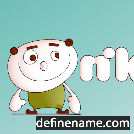 cartoon of the name Mik