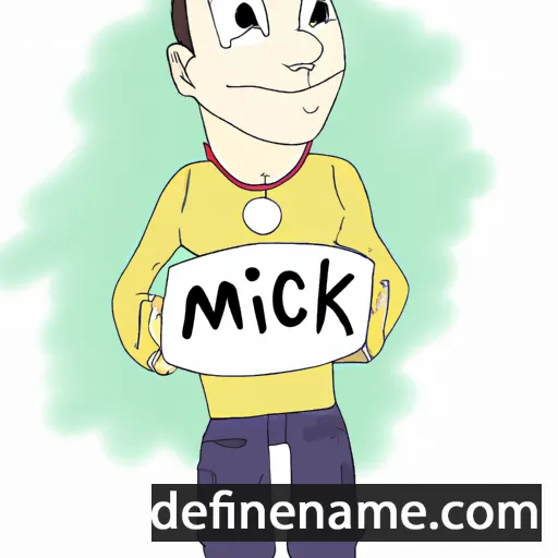 cartoon of the name Mikac