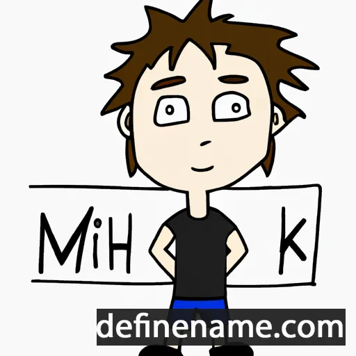 cartoon of the name Mikah