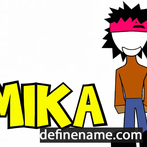 cartoon of the name Mikah