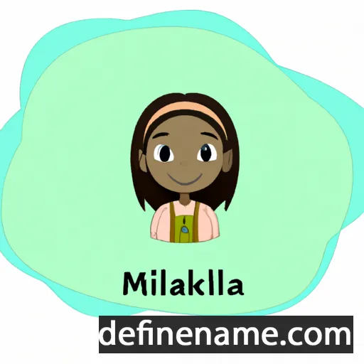 cartoon of the name Mikaila