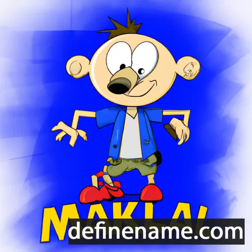 cartoon of the name Mikał