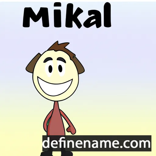 cartoon of the name Mikal