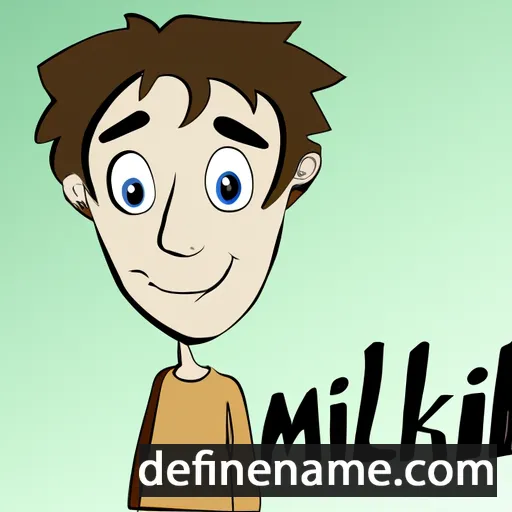 cartoon of the name Mikal