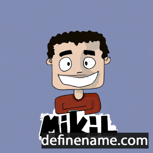 cartoon of the name Mikal