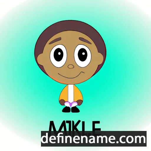 cartoon of the name Mikale