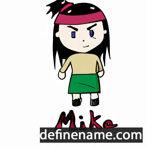 cartoon of the name Mikane