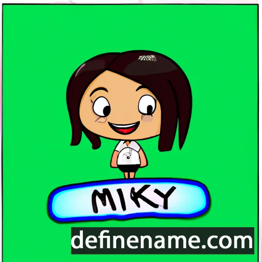 cartoon of the name Mikay