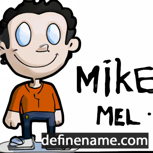 cartoon of the name Mikeal