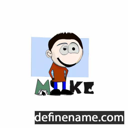 cartoon of the name Mikee