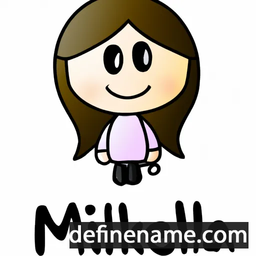 cartoon of the name Mikeila