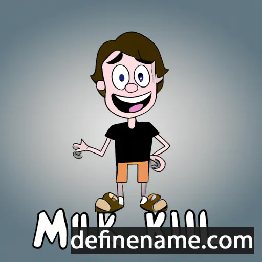 cartoon of the name Mikel