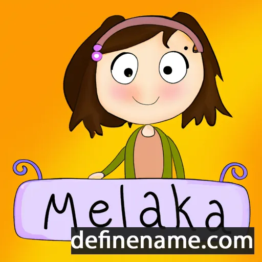 cartoon of the name Mikela