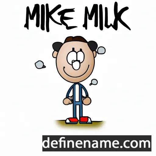 cartoon of the name Mikes