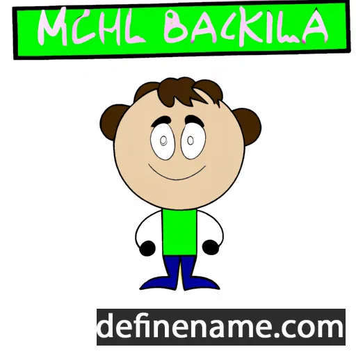 cartoon of the name Mikhal