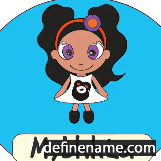 cartoon of the name Mikhayla