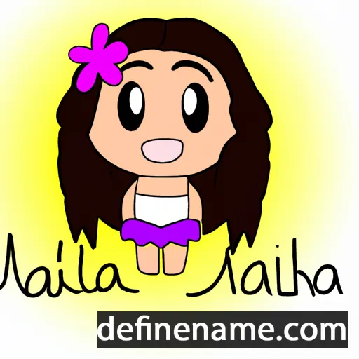 cartoon of the name Mikiʻala