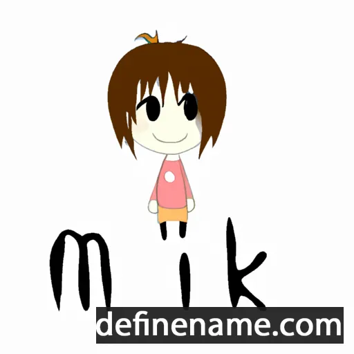 cartoon of the name Miki