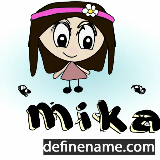 cartoon of the name Mikia