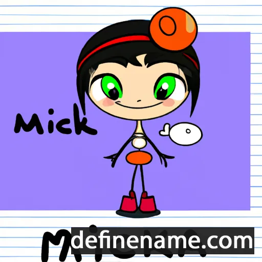 cartoon of the name Mikica