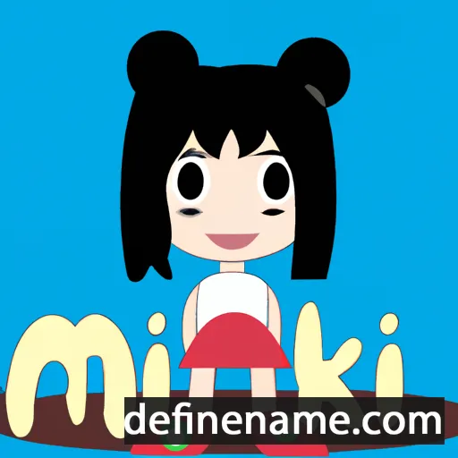 cartoon of the name Mikii