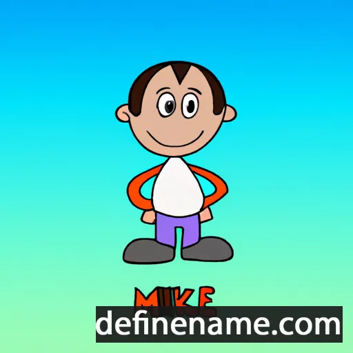 cartoon of the name Mikile