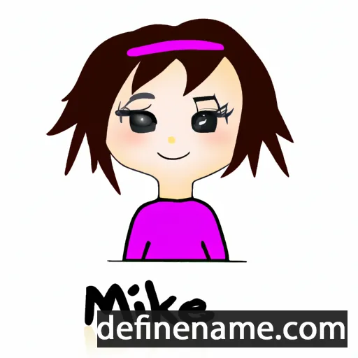 cartoon of the name Mikine