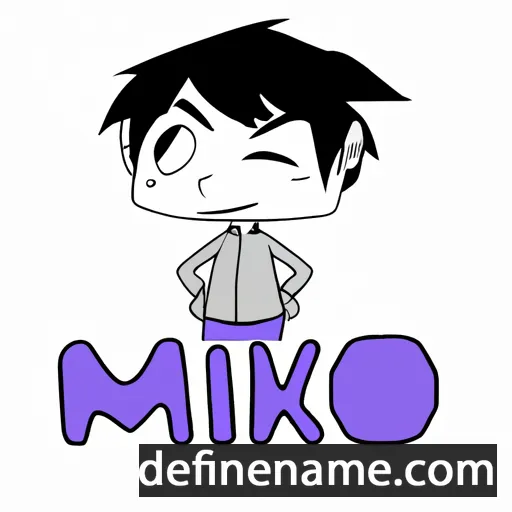 cartoon of the name Mikio