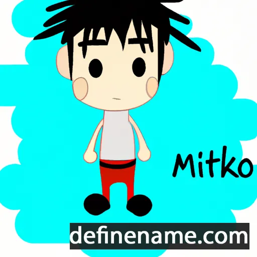 cartoon of the name Mikito