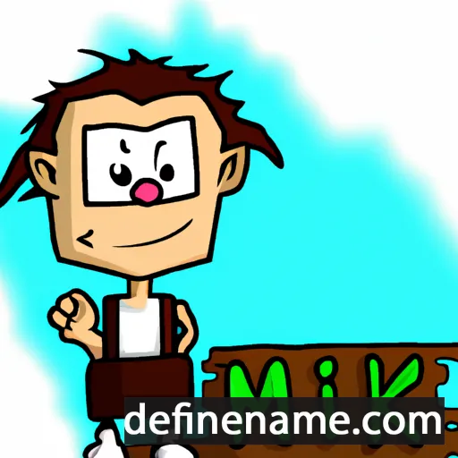 cartoon of the name Mikk