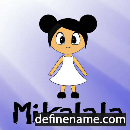 cartoon of the name Mikkaila