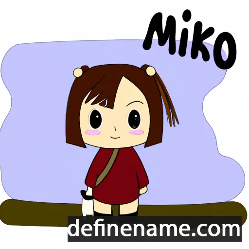 cartoon of the name Miko