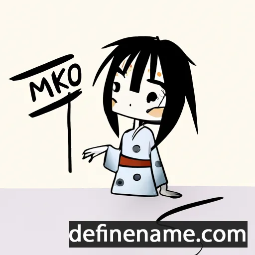 cartoon of the name Mikoi