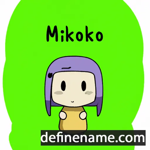 cartoon of the name Mikokoro