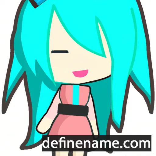 cartoon of the name Mikuho