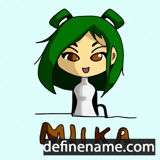 cartoon of the name Mikuka