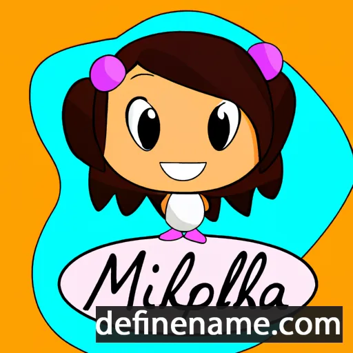 cartoon of the name Mikyla