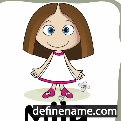 cartoon of the name Mila