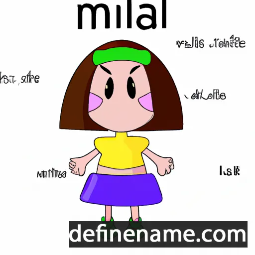 cartoon of the name Milai