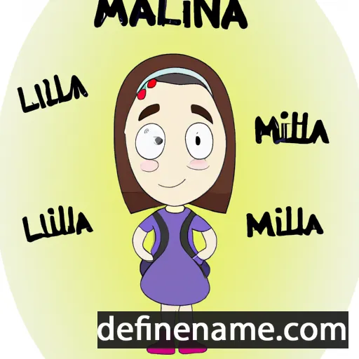 cartoon of the name Milaina